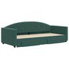vidaXL Sofá cama nido con cajones terciopelo verde oscuro 90x200 cm