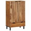 vidaXL Aparador alto Marr&oacute;n 60 x 33 x 100 cm Madera de mango maciza