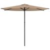 vidaXL Sombrilla de jard&iacute;n 270 x 270 cm Poli&eacute;ster Rectangular Topo