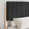 vidaXL Estructura de Cama con Cabecera Tapizada Negro 120 x 190 cm