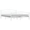 vidaXL Estructura cama con cabecero sin colchón metal blanco 160x200cm