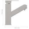 vidaXL Grifo de lavabo de ba&ntilde;o funci&oacute;n extra&iacute;ble plateado 157x172 mm