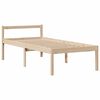 vidaXL Cama con estanter&iacute;a sin colch&oacute;n madera maciza de pino 90x190 cm