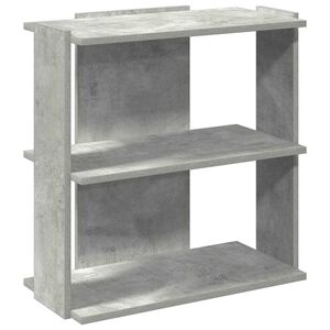vidaXL Librer&iacute;a de 3 niveles madera gris hormig&oacute;n 60x30x60 cm