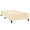 vidaXL Cama box spring con colch&oacute;n tela color crema 100x200 cm