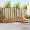 vidaXL Conjunto de sof&aacute;s de exterior 4 Pieza Natural