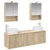 vidaXL Juego de Muebles de Ba&ntilde;o 5 uds. Roble Sonoma