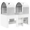 vidaXL Cama con T&uacute;nel 3 uds. Blanco Madera de ingenier&iacute;a