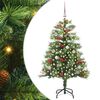 vidaXL &Aacute;rbol de Navidad artificial 150 LED Blanco C&aacute;lido PVC y Metal