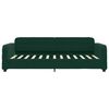 vidaXL Sof&aacute; cama con colch&oacute;n terciopelo verde oscuro 90x200 cm