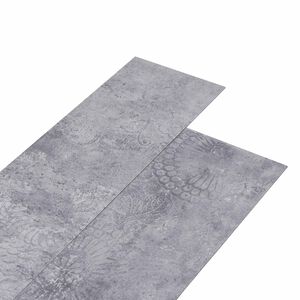 vidaXL Lama de Suelo Autoadhesiva 32 pcs Cemento Gris 4,46 m&sup2; PVC
