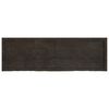 vidaXL Estante pared madera roble tratada marr&oacute;n oscuro 160x50x(2-6)cm
