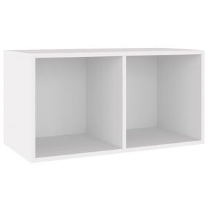 vidaXL Caja para discos de vinilo madera contrachapada 71x34x36 cm