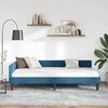 vidaXL Estructura de cama en esquina Azul 90 cm x 190 cm Terciopelo