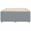 vidaXL Estructura de cama sin colch&oacute;n tela gris claro 120x200 cm