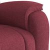 vidaXL Sill&oacute;n reclinable de tela rojo tinto