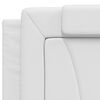 vidaXL Cabecero de cama acolchado Viana cuero sint&eacute;tico blanco 200 cm