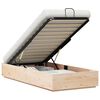 vidaXL Estructura de Cama Ottoman Natural 80 x 200 cm Pino macizo