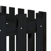vidaXL Arriate elevado jardín con valla madera pino negro 200x50x50cm