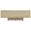 vidaXL Mesa de centro madera contrachapada color roble 85x55x31 cm