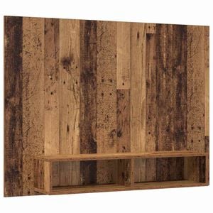 vidaXL Conjunto de mueble de TV Madera envejecida 120 x 23,5 x 90 cm