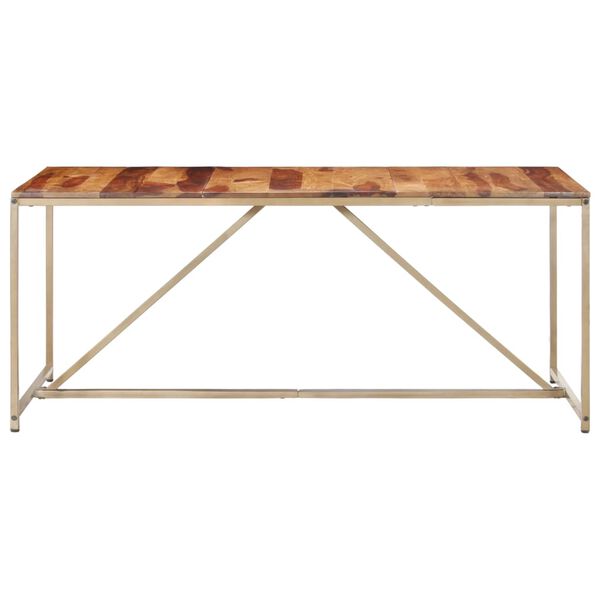 vidaXL Mesa de comedor madera maciza 180x90x76 cm