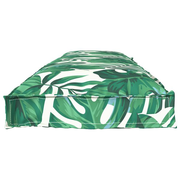 vidaXL Juego de Cojines para Palets Floral 2 pcs Patr&oacute;n de hoja