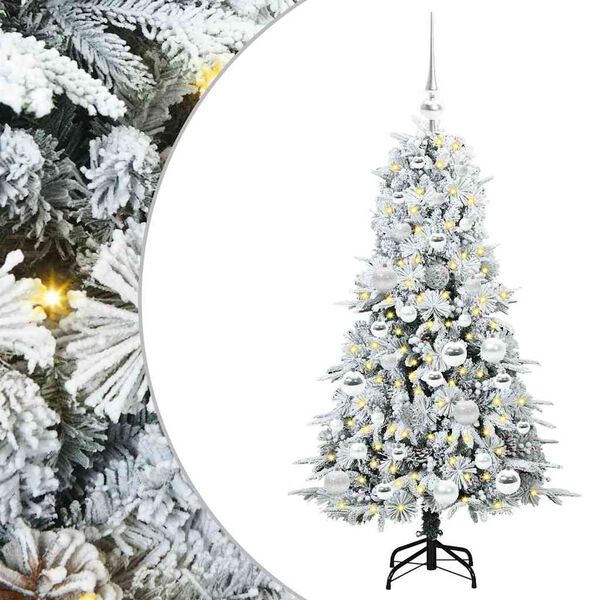 vidaXL Árbol de Navidad artificial con ramas articuladas Verde 120 cm