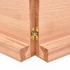 vidaXL Tablero mesa madera roble tratada marrón claro 160x60x(2-6) cm