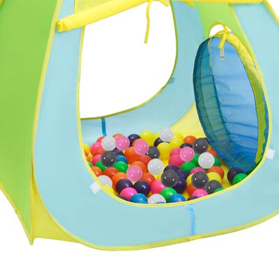 vidaXL Tienda de juegos para niños con 350 bolas multicolor