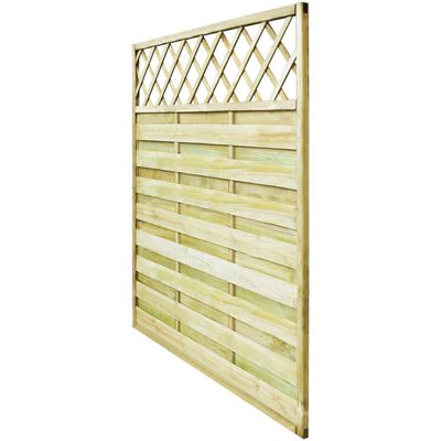 Panel de valla de jardín madera de pino 180x180 cm vidaXL