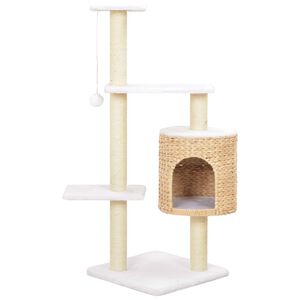 vidaXL Rascador para gatos de hierba marina con poste de sisal