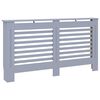 vidaXL Cubierta para radiador MDF gris antracita 152x19x81,5 cm