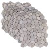 vidaXL Baldosas de Guijarros Gris topo 30 x 30 cm Guijarro de R&iacute;o