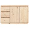 vidaXL Aparador de madera maciza de pino 111x34x75 cm