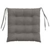 vidaXL Cojines para asiento 4 pcs Gris Claro 40 x 40 x 6 cm
