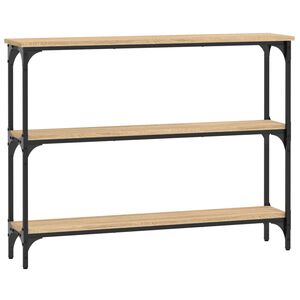 vidaXL Mesa consola madera de ingeniería roble Sonoma 100x22,5x75 cm