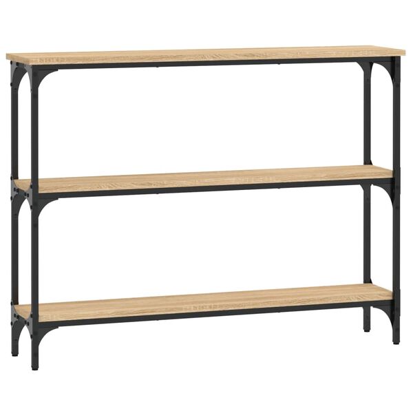 vidaXL Mesa consola madera de ingenier&iacute;a roble Sonoma 100x22,5x75 cm