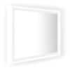 vidaXL Espejo de ba&ntilde;o LED acr&iacute;lico blanco 60x8,5x37 cm