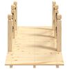 vidaXL Puente de jardín con cadenas madera maciza abeto 150x67x56cm