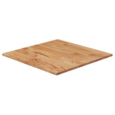 vidaXL Tablero de mesa cuadrado madera roble marrón claro 50x50x1,5 cm