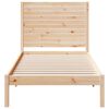 vidaXL Cama extralarga sin colch&oacute;n madera maciza 100x210 cm