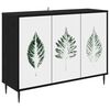 vidaXL Aparador HANAU Roble Negro 102 x 33 x 76 cm