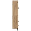vidaXL Alacena Roble artesanal 34,5 x 34 x 180 cm Madera contrachapada