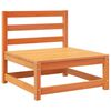 vidaXL Juego de sofás de jardín 9 pzas madera maciza pino marrón cera