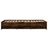 vidaXL Estructura cama sin colch&oacute;n madera roble ahumado 75x190 cm