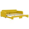 vidaXL Sof&aacute; cama nido terciopelo amarillo 100x200 cm