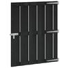 vidaXL Puerta de jard&iacute;n 100 x 112 cm WPC y Aluminio Negro