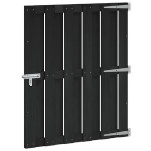 vidaXL Puerta de jard&iacute;n 100 x 112 cm WPC y Aluminio Negro