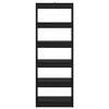 vidaXL Estanter&iacute;a para libros Roble negro 60 x 30 x 166 cm